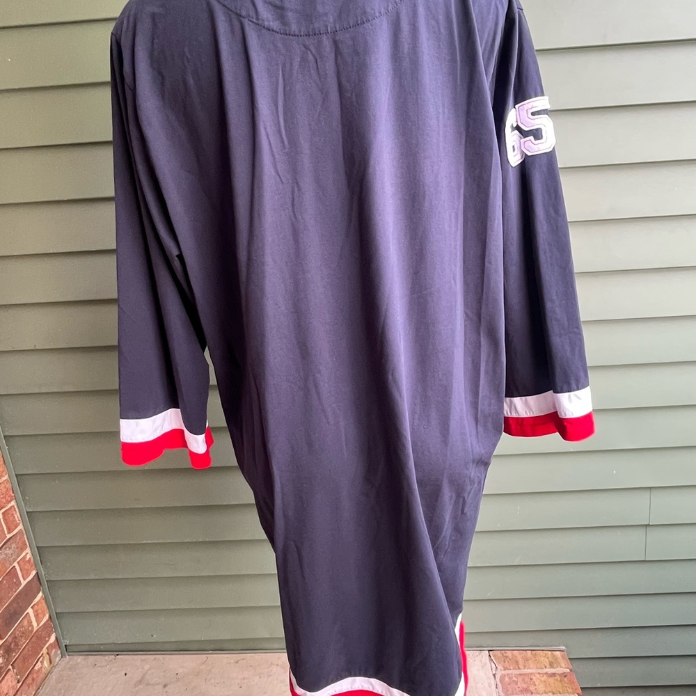 Cute Vavy and Red Women's Teddy Bear Sleep Shirt - Picture 2 of 8